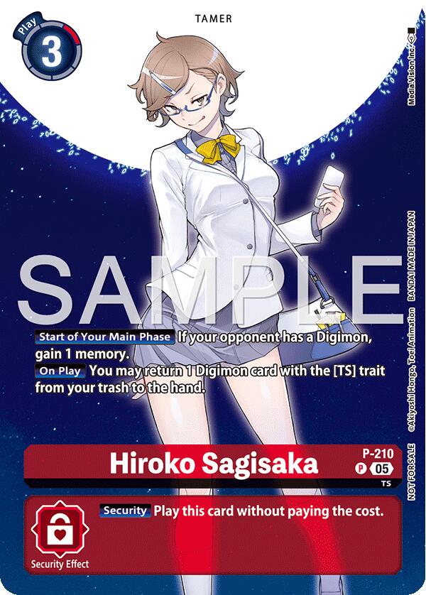 Hiroko Sagisaka [P-210] (Hacker's Slumber Box Promotion Pack) [Promotional Cards] | Devastation Store