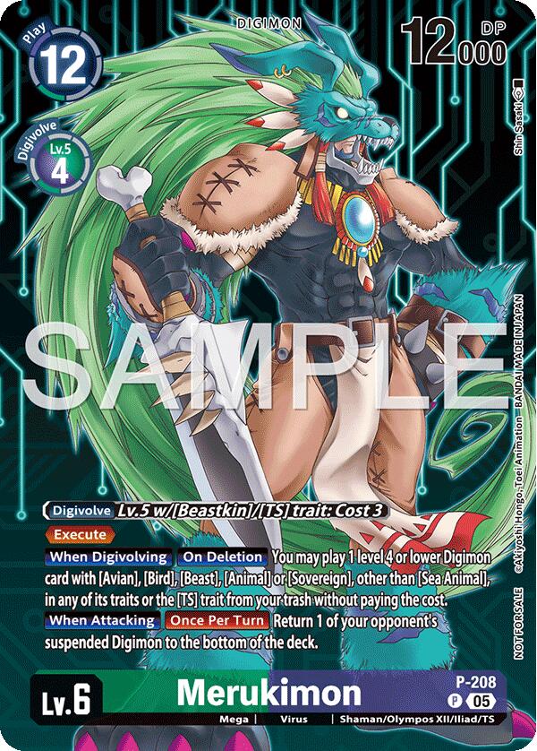 Merukimon [P-208] (Hacker's Slumber Box Promotion Pack) [Promotional Cards] | Devastation Store