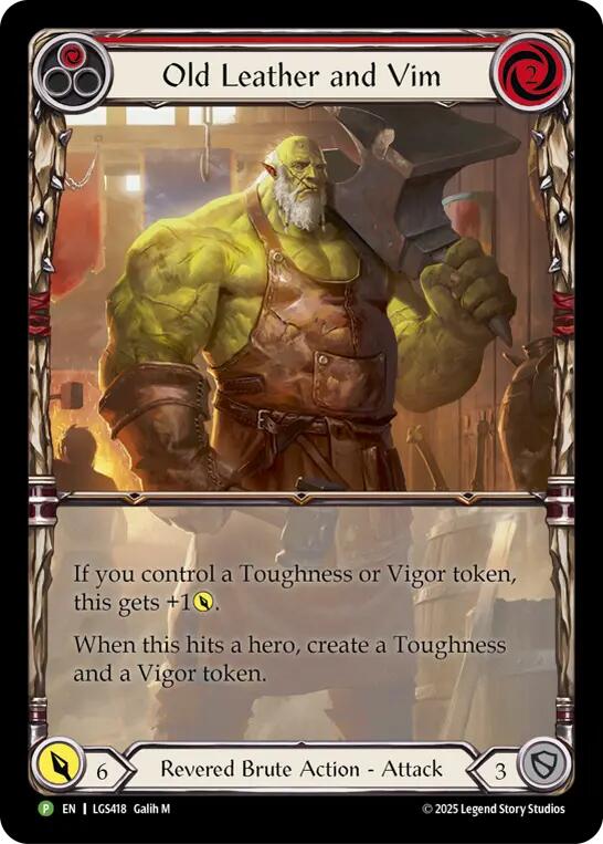 Old Leather and Vim [LGS418] (Promo)  Cold Foil | Devastation Store