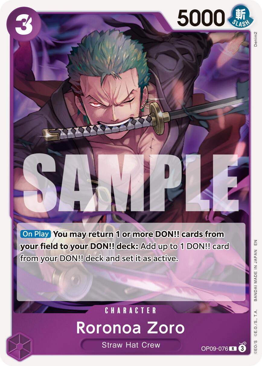 Roronoa Zoro (OP09-076) [Premium Booster -The Best- Vol. 2] | Devastation Store