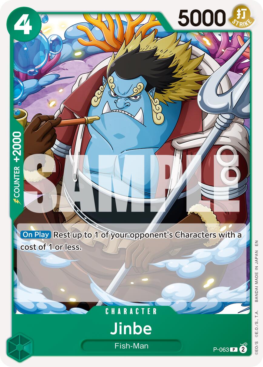 Jinbe (P-063) (Reprint) [Premium Booster -The Best- Vol. 2] | Devastation Store