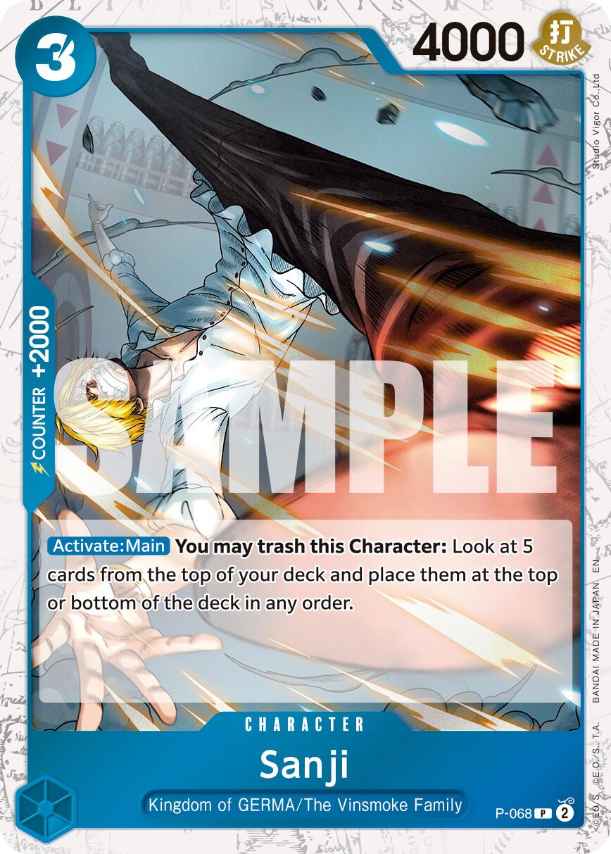 Sanji (P-068) (Pirate Foil) [Premium Booster -The Best- Vol. 2] | Devastation Store