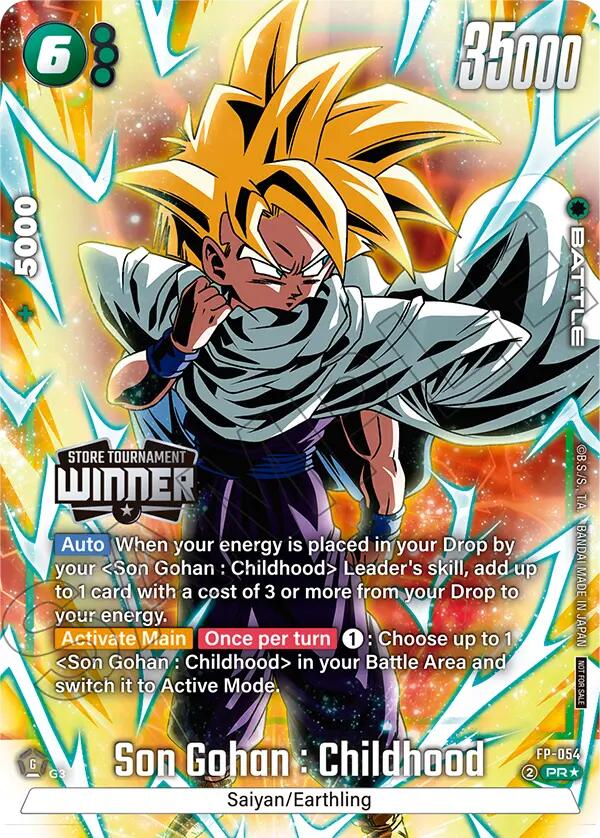 Son Gohan : Childhood (FP-054) (Tournament Pack 08 - Winner) [Fusion World Tournament Cards] | Devastation Store