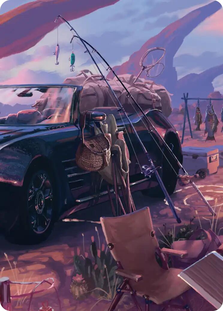Fishing Gear Scene Art Card [FINAL FANTASY Art Series] | Devastation Store