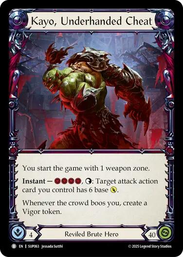 Kayo, Underhanded Cheat // Kayo, Strong-arm [SUP063//SUP064] (Super Slam) | Devastation Store