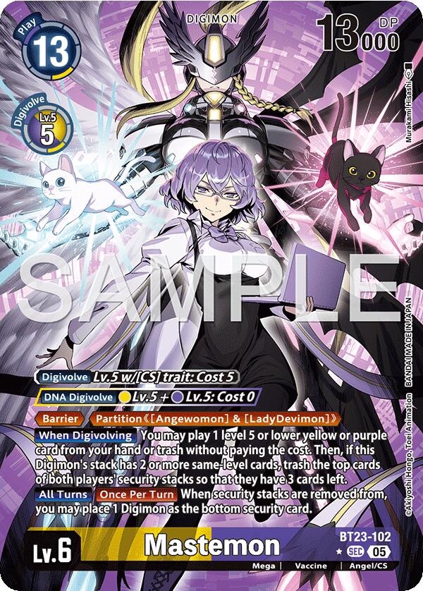 Mastemon [BT23-102] (Alternate Art) [Hackers' Slumber] | Devastation Store