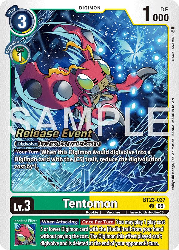 Tentomon [BT23-037] [Hackers' Slumber Release Event Cards] | Devastation Store
