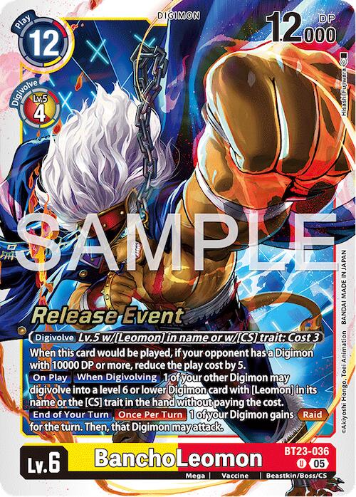 BanchoLeomon [BT23-036] [Hackers' Slumber Release Event Cards] | Devastation Store