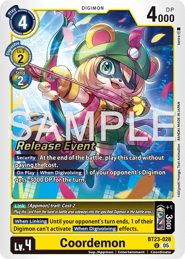 Coordemon [BT23-028] [Hackers' Slumber Release Event Cards] | Devastation Store