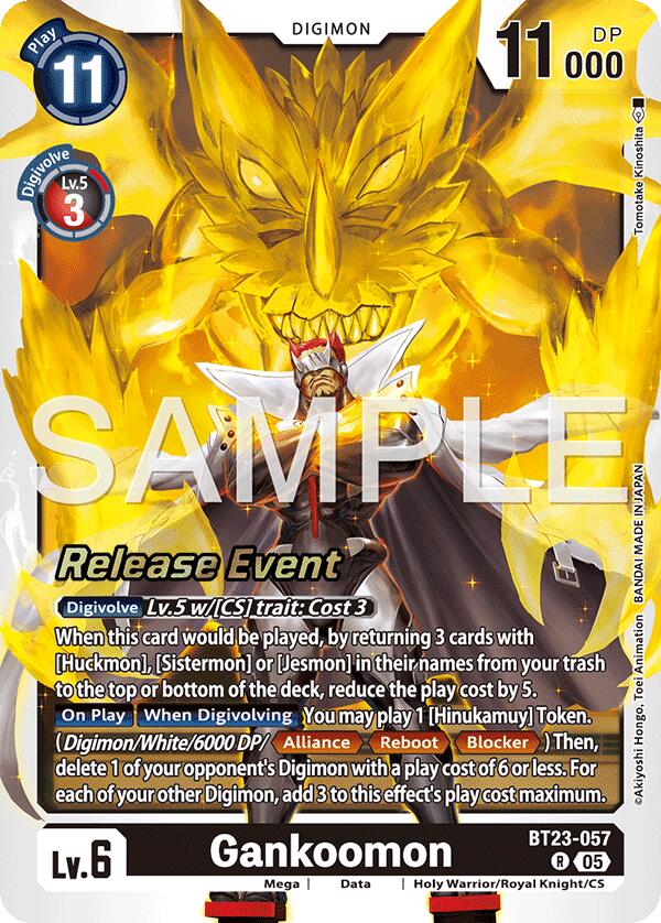Gankoomon [BT23-057] [Hackers' Slumber Release Event Cards] | Devastation Store