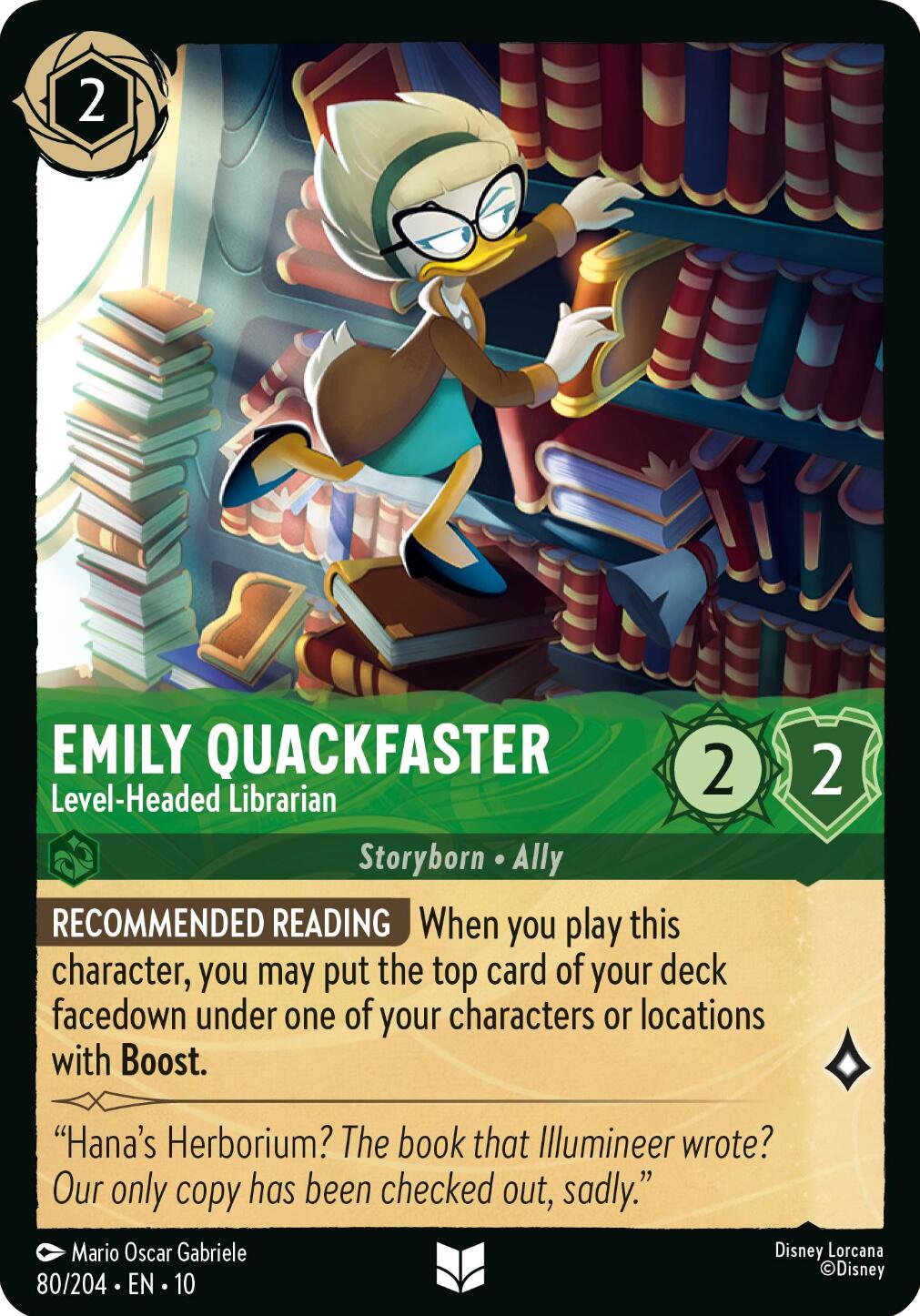 Emily Quackfaster - Level-Headed Librarian (80/204) [Whispers in the Well] | Devastation Store