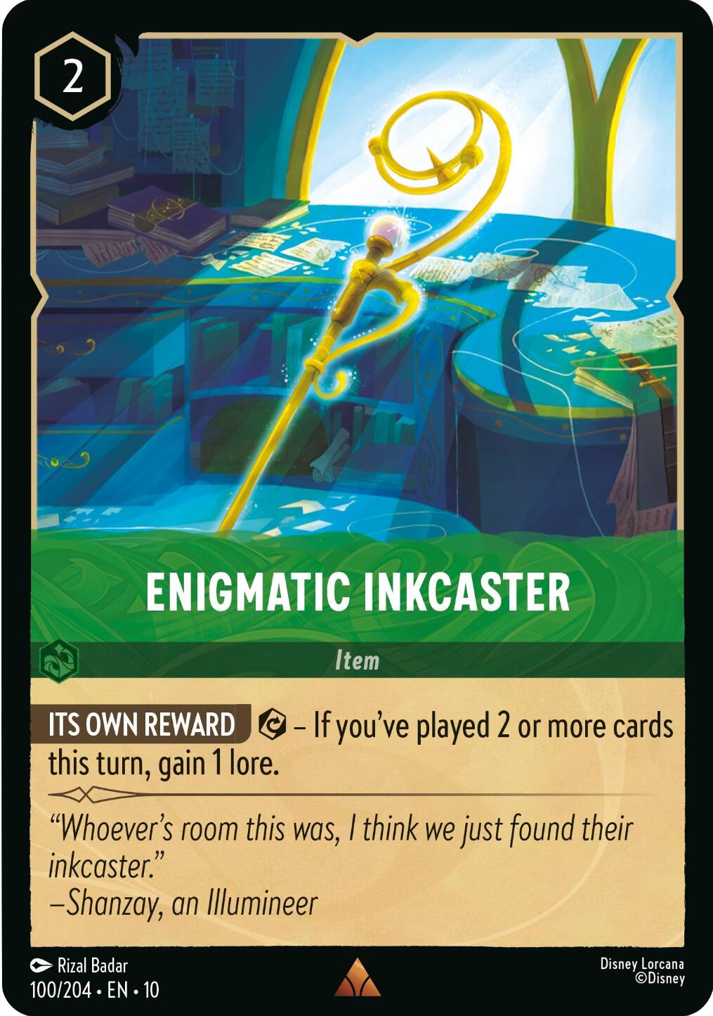 Enigmatic Inkcaster (100/204) [Whispers in the Well] | Devastation Store