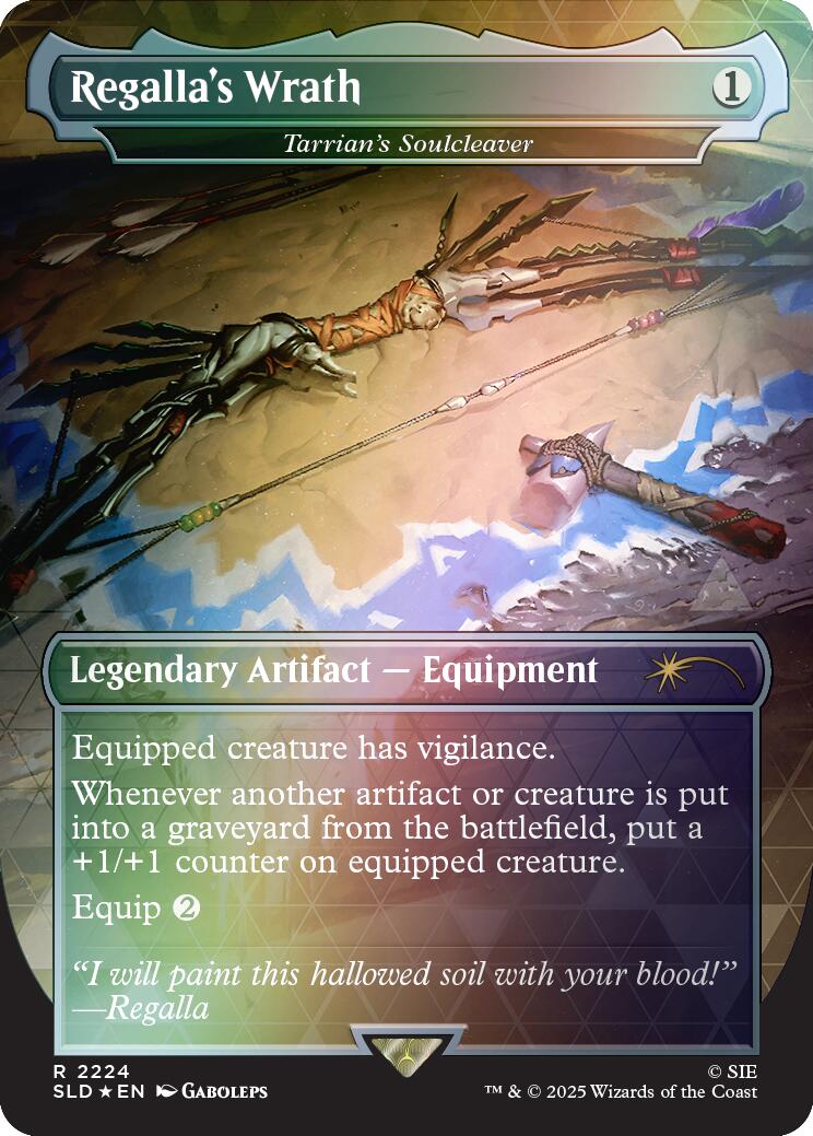Regalla's Wrath - Tarrian's Soulcleaver (Rainbow Foil) [Secret Lair Drop Series] | Devastation Store