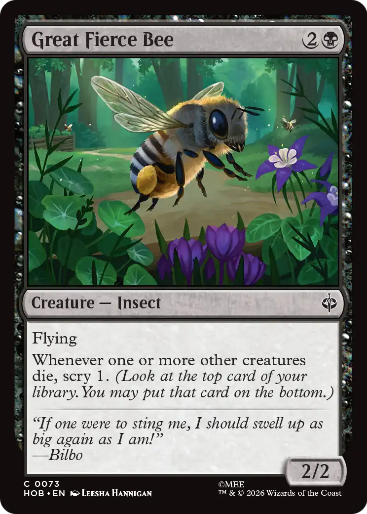 Great Fierce Bee [The Hobbit] | Devastation Store