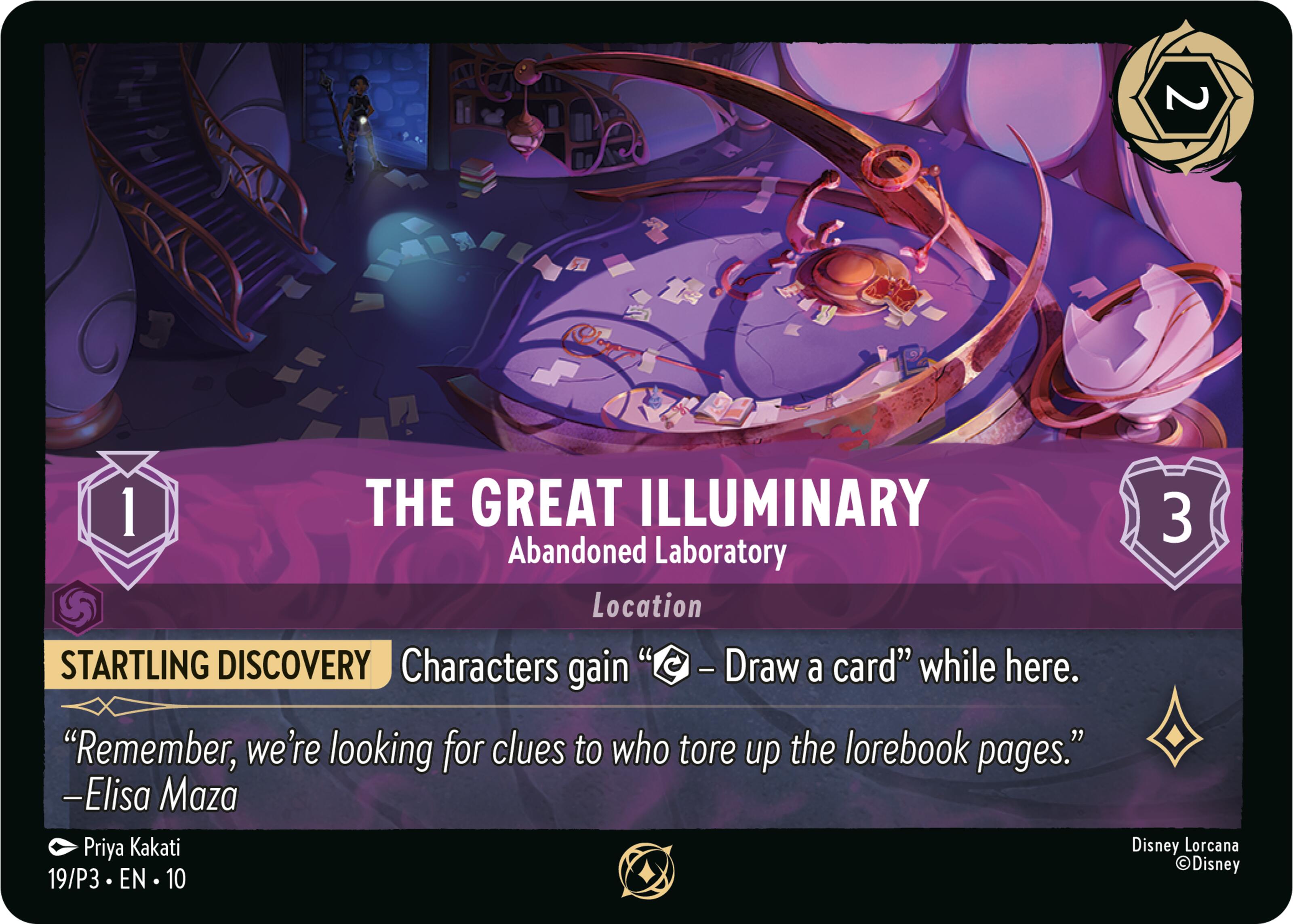The Great Illuminary - Abandoned Laboratory (19) [Promo Cards] | Devastation Store