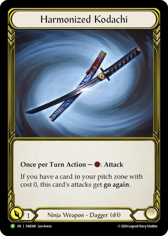 Harmonized Kodachi (Golden) [FAB300] (Promo)  Cold Foil | Devastation Store