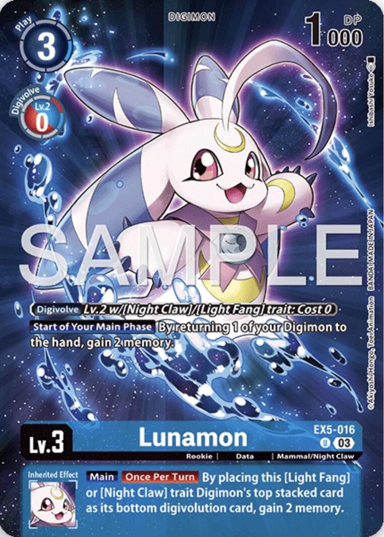 Lunamon [EX5-016] (Digimon Story: Time Stranger Collector's Edition) [Animal Colosseum] | Devastation Store