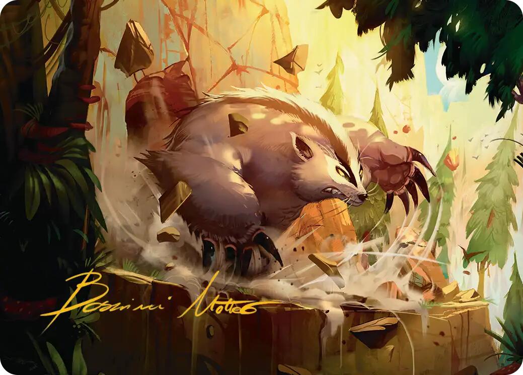 Badgermole Art Card (Gold-Stamped Signature) [Avatar: The Last Airbender Art Series] | Devastation Store