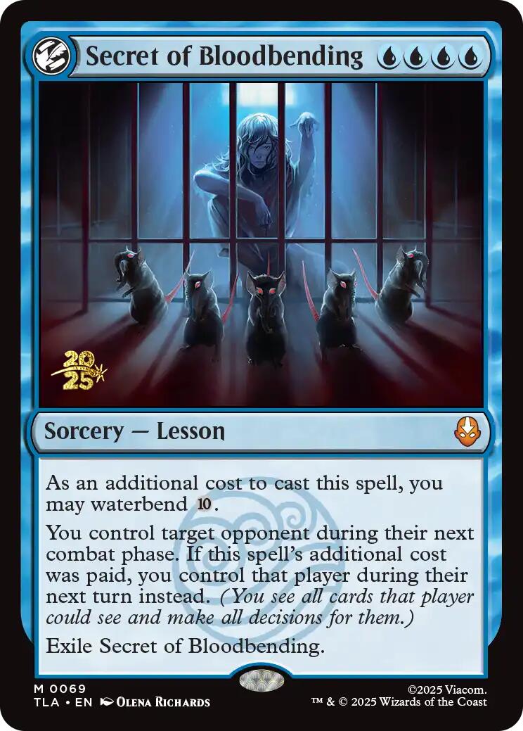 Secret of Bloodbending [Avatar: The Last Airbender Prerelease Cards] | Devastation Store