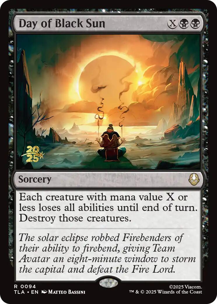Day of Black Sun [Avatar: The Last Airbender Prerelease Cards] | Devastation Store