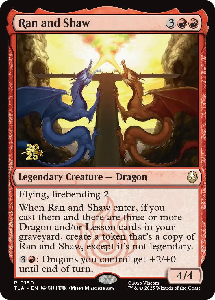 Ran and Shaw [Avatar: The Last Airbender Prerelease Cards] | Devastation Store