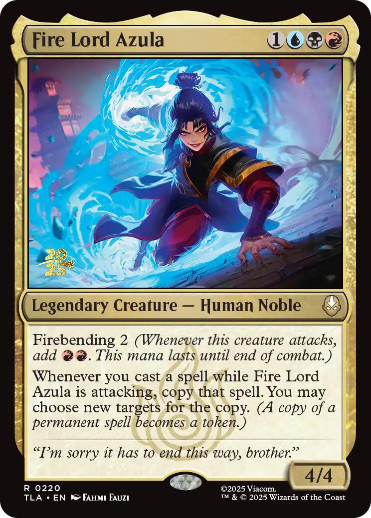 Fire Lord Azula [Avatar: The Last Airbender Prerelease Cards] | Devastation Store