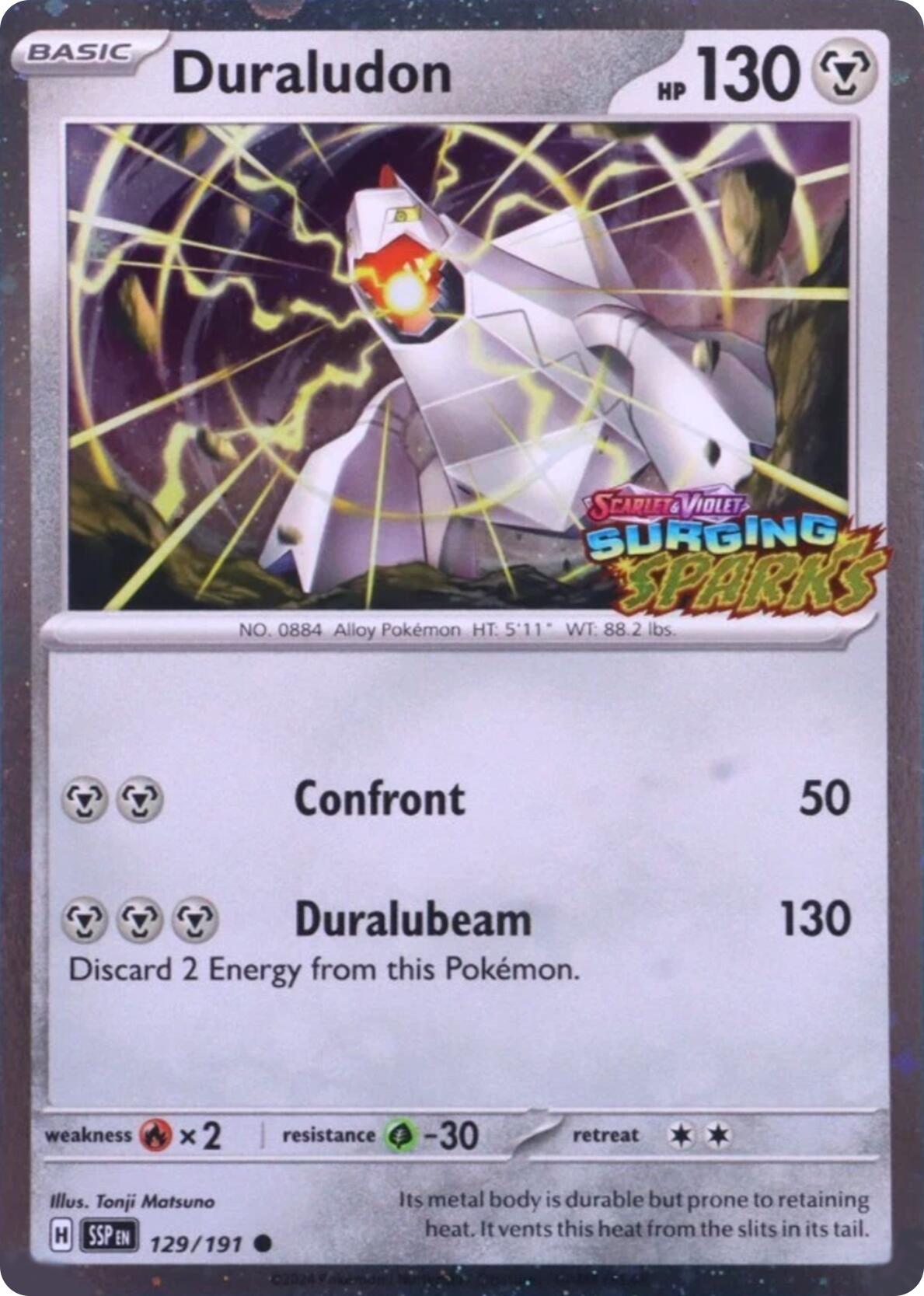 Duraludon (129/191) (Surging Sparks Stamp) [Scarlet & Violet: Surging Sparks] | Devastation Store