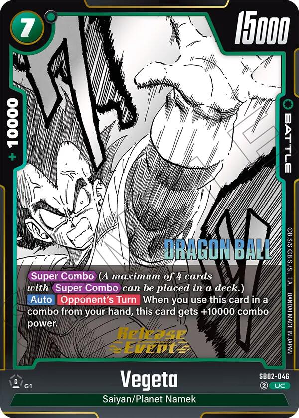 Vegeta (SB02-046) [Manga Booster 02 Release Event Cards] | Devastation Store