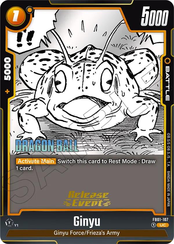 Ginyu (FB01-107) [Manga Booster 02 Release Event Cards] | Devastation Store
