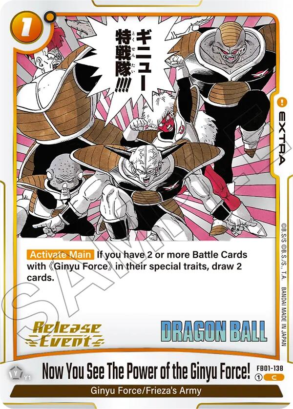 Now You See The Power of the Ginyu Force! [Manga Booster 02 Release Event Cards] | Devastation Store