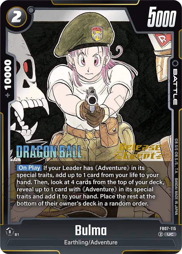 Bulma (FB07-115) [Manga Booster 02 Release Event Cards] | Devastation Store