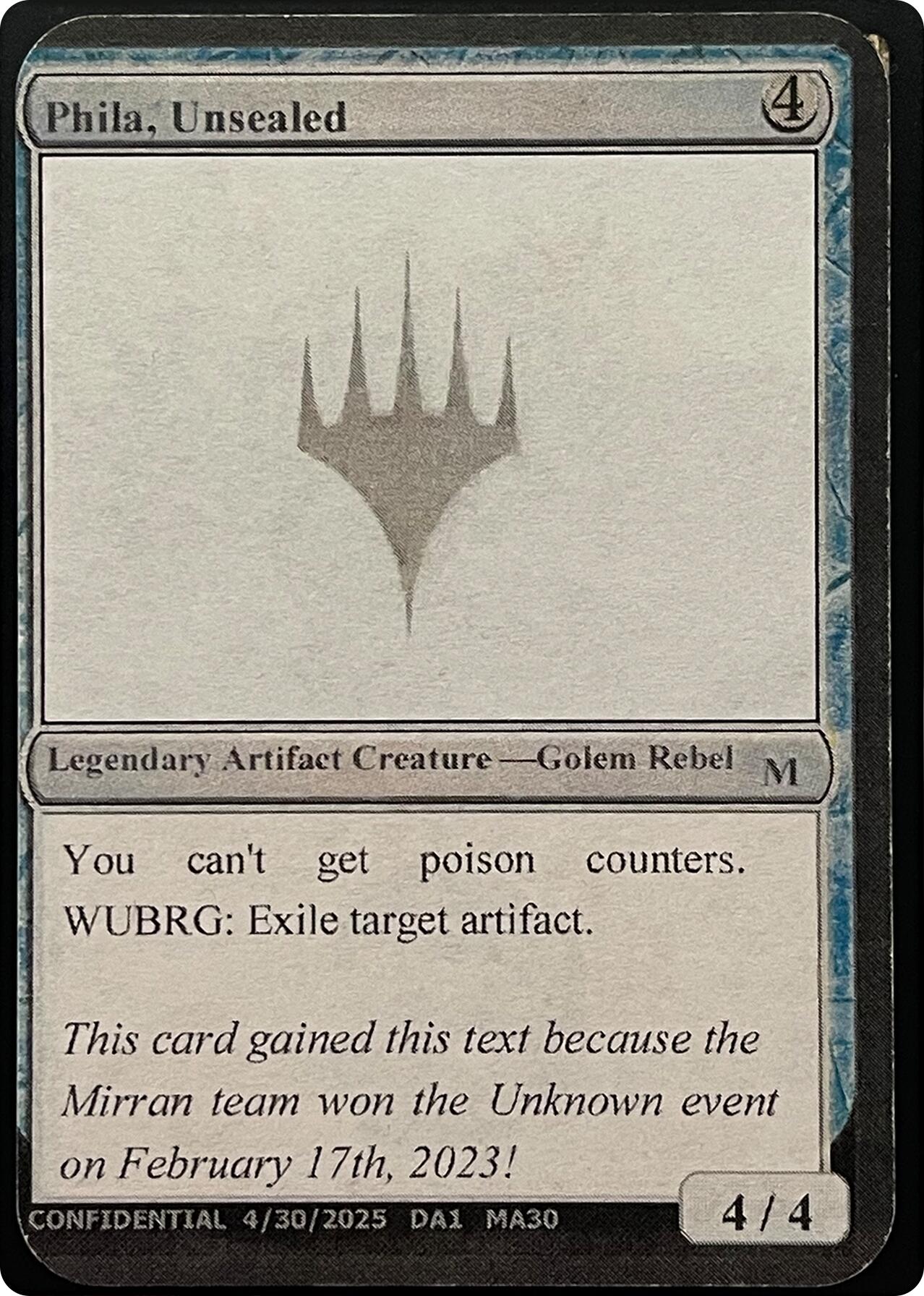 Phila, Unsealed (Reprint) [Unknown Event] | Devastation Store