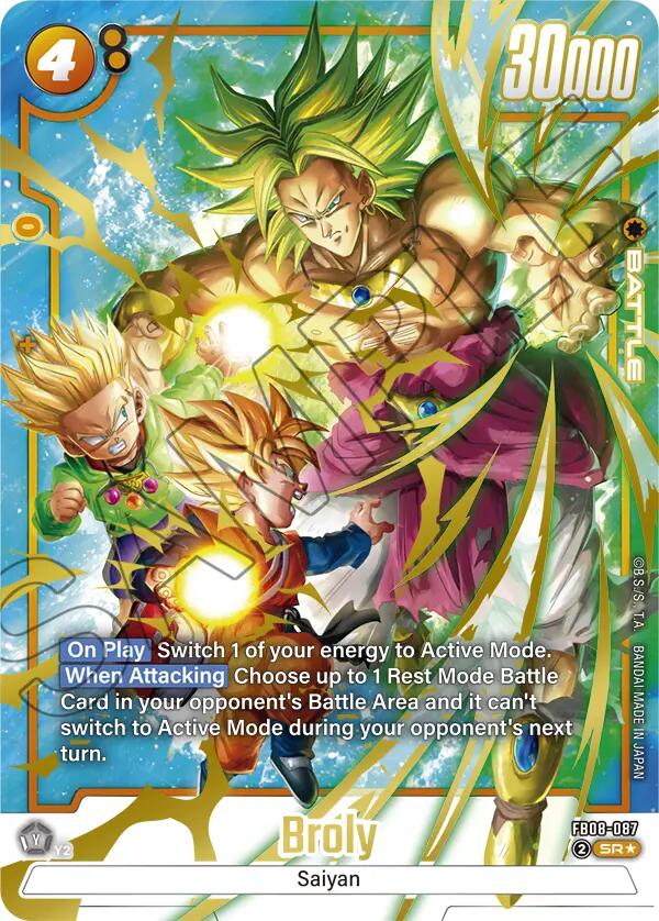 Broly (FB08-087) (Alternate Art) [Saiyan's Pride] | Devastation Store