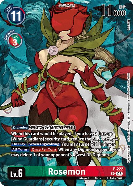 Rosemon [P-222] (Time Stranger Box Topper) [Promotional Cards] | Devastation Store