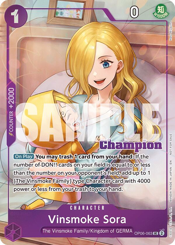 Vinsmoke Sora (CS 25-26 Winner Card Set 2) [One Piece Promotion Cards] | Devastation Store
