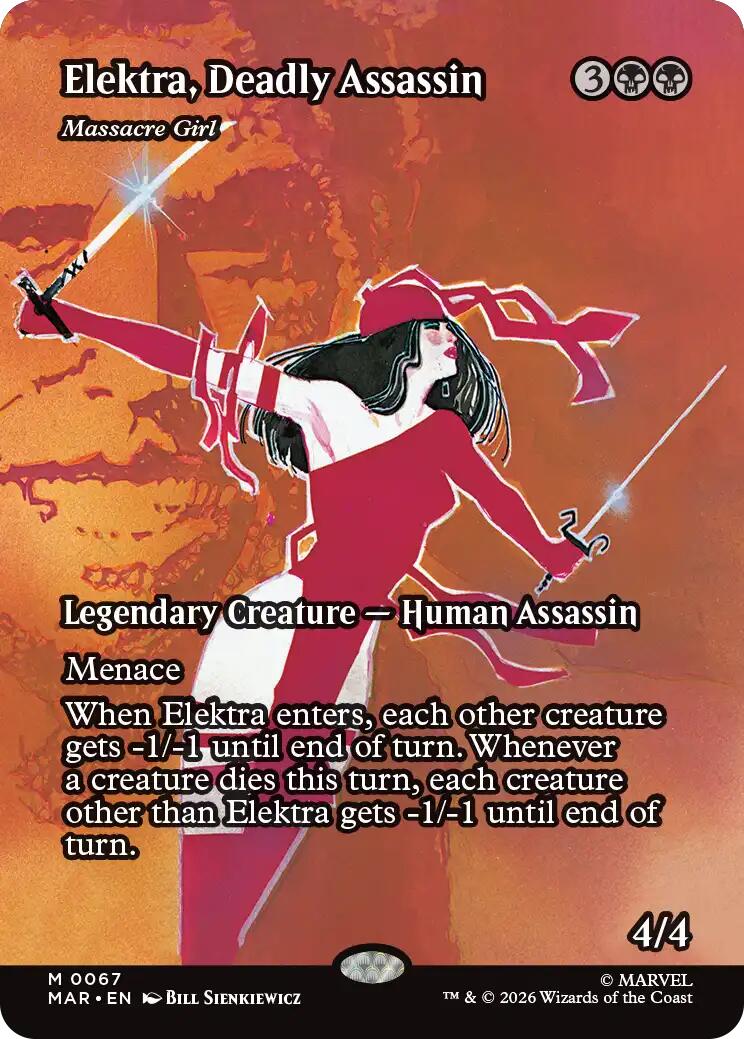 Elektra, Deadly Assassin - Massacre Girl (Borderless) [Marvel Universe: Eternal-Legal] | Devastation Store