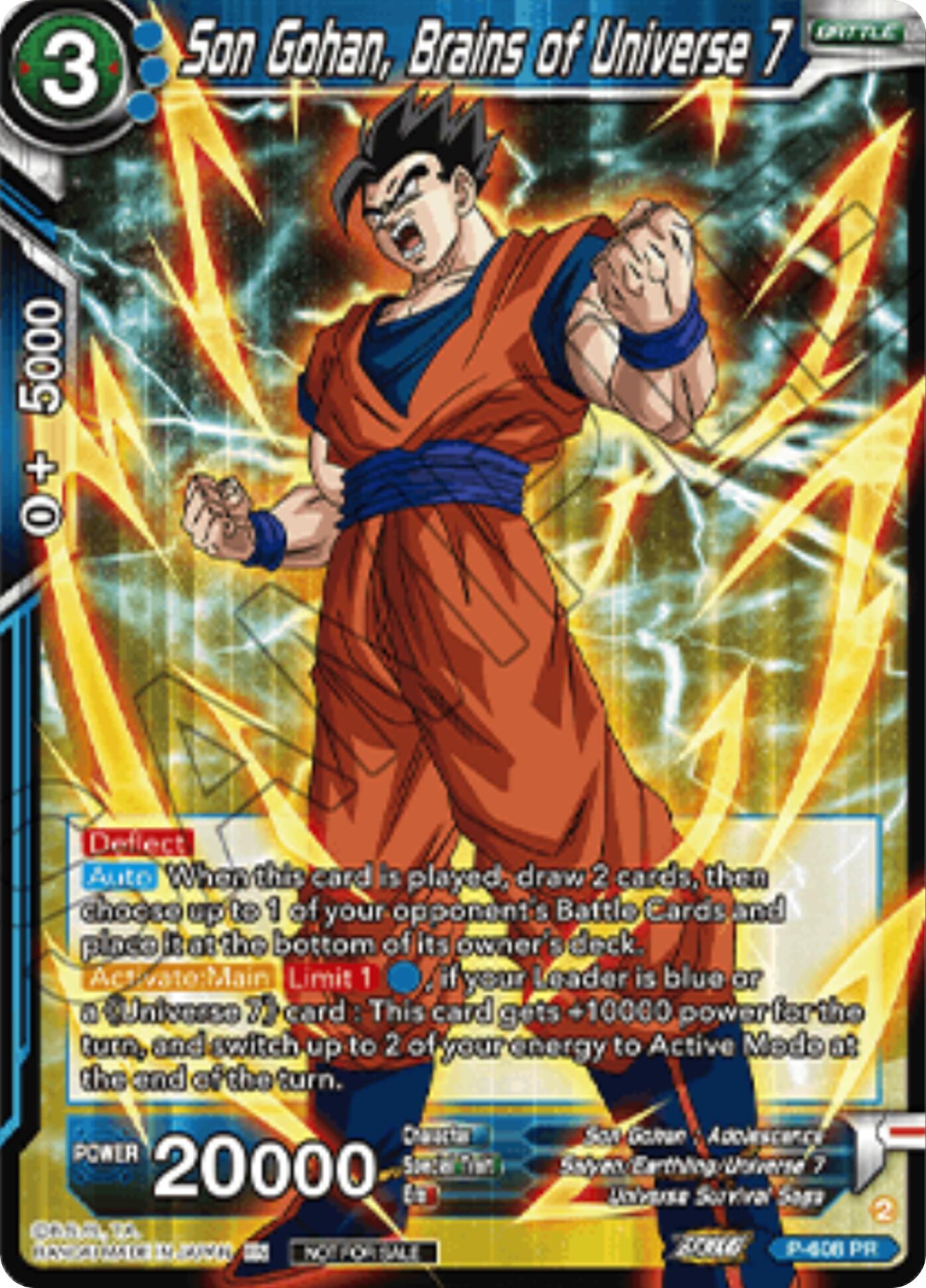 Son Gohan, Brains of Universe 7 (Championship 2025 Finals Pack) (P-608) [Tournament Promotion Cards] | Devastation Store
