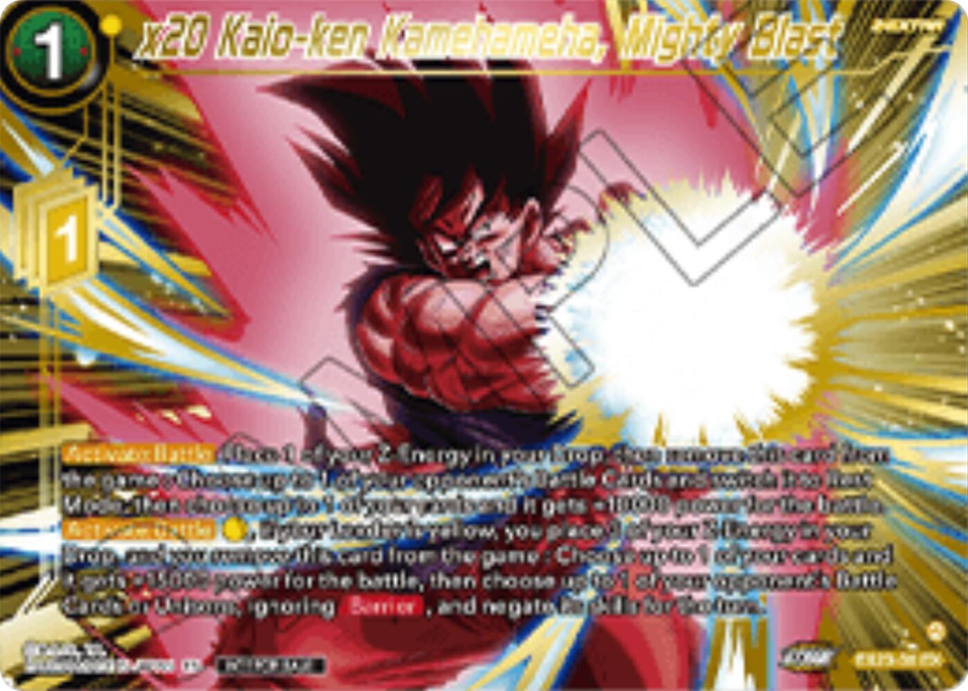 x20 Kaio-ken Kamehameha, Mighty Blast (Championship 2025 Finals Premium Pack) (EX23-30) [Tournament Promotion Cards] | Devastation Store