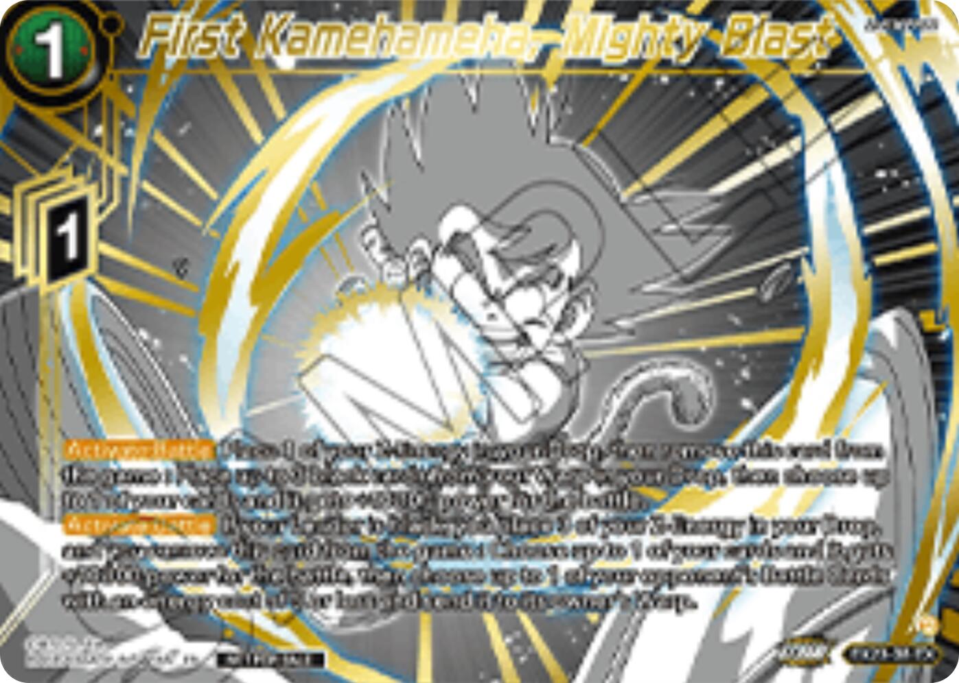 First Kamehameha, Mighty Blast (Championship 2025 Finals Premium Pack) (EX23-38) [Tournament Promotion Cards] | Devastation Store