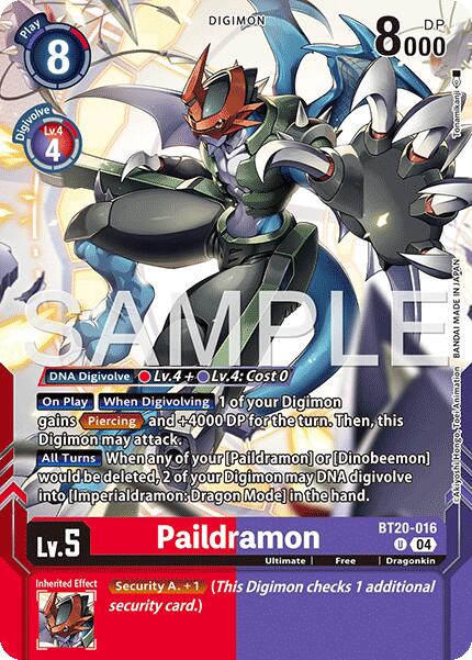 Paildramon [BT20-016] (Digimon Card Game Playmat & Card Set) [Release Special Booster Ver.2.5 Promos] | Devastation Store