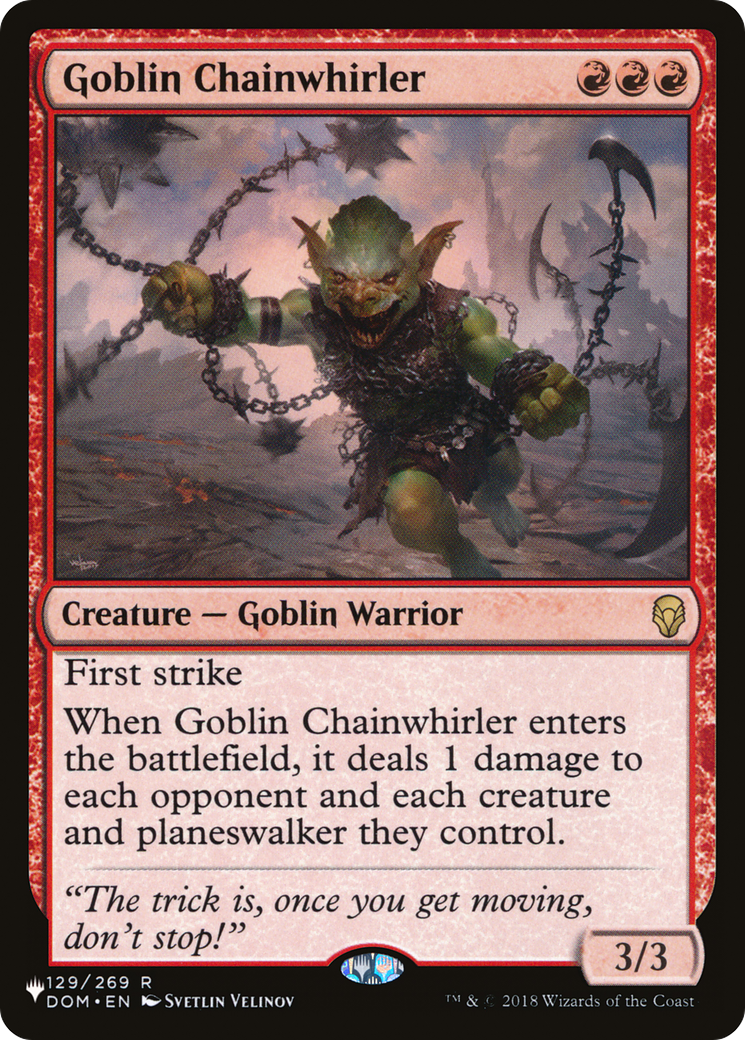 Goblin Chainwhirler [The List Reprints] | Devastation Store