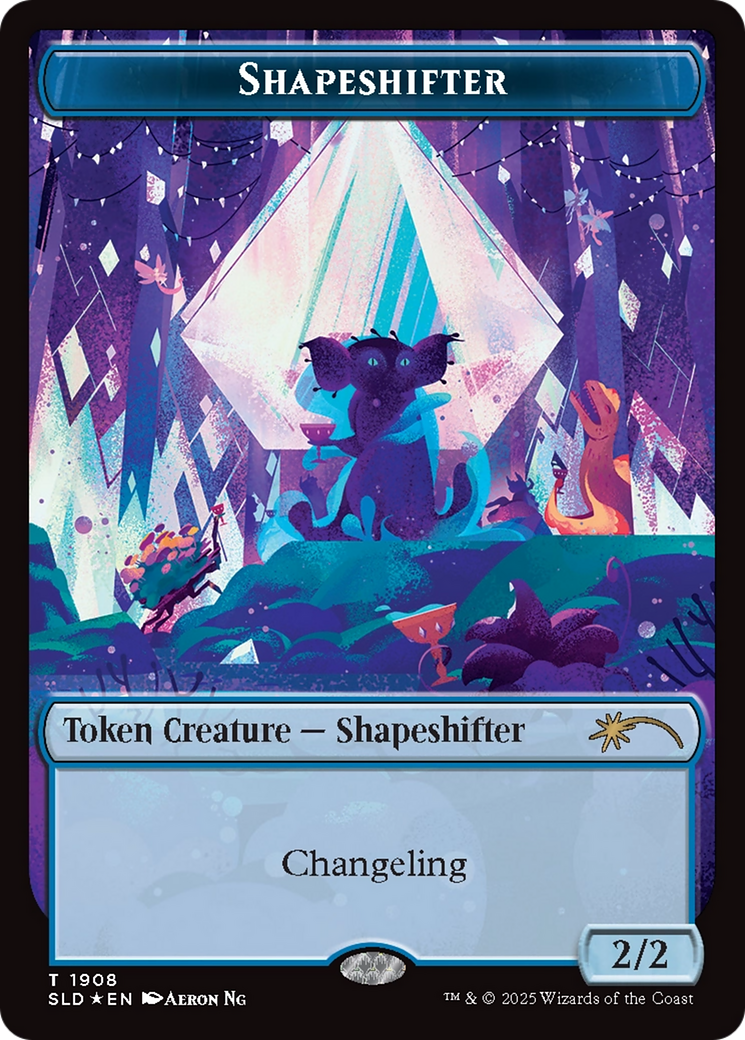 Shapeshifter Token (1908) (Double Rainbow Foil) [Secret Lair Drop Series] | Devastation Store