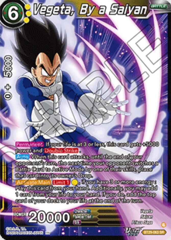 Vegeta, By a Saiyan (BT29-063) [Fearsome Rivals] | Devastation Store