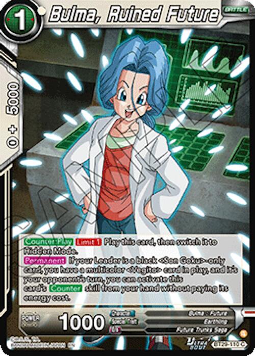 Bulma, Ruined Future (BT29-110) [Fearsome Rivals] | Devastation Store