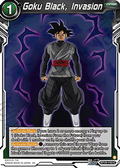 Goku Black, Invasion (BT29-103) [Fearsome Rivals] | Devastation Store