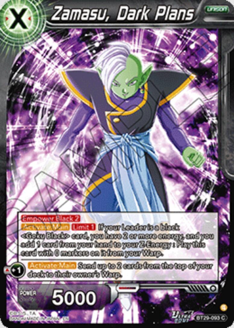 Zamasu, Dark Plans (BT29-093) [Fearsome Rivals] | Devastation Store