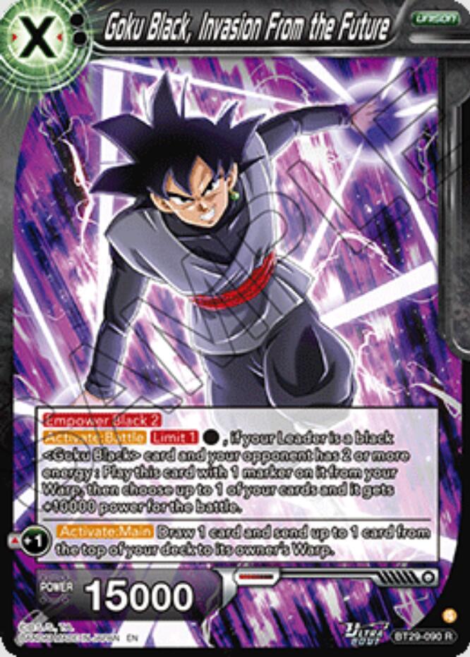 Goku Black, Invasion From the Future (BT29-090) [Fearsome Rivals] | Devastation Store