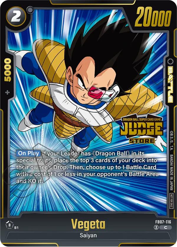 Vegeta (Judge Pack (Store Judge) 05) [Fusion World Tournament Cards] | Devastation Store