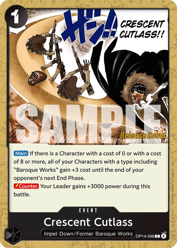 Crescent Cutlass [The Azure Sea's Seven Release Event Cards] | Devastation Store