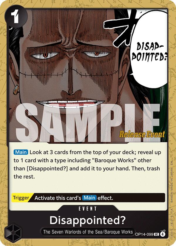 Disappointed? [The Azure Sea's Seven Release Event Cards] | Devastation Store